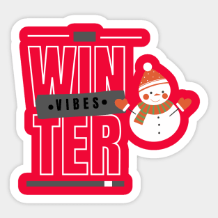 WInter Vibes Sticker